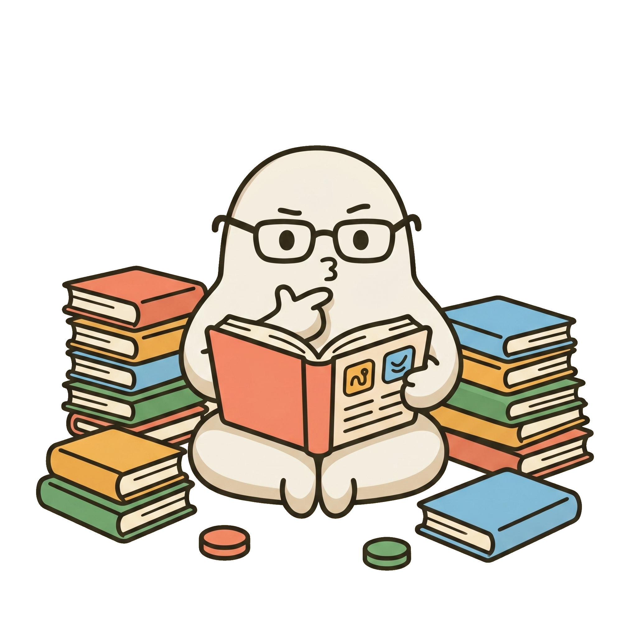 Illustration: Skill Federation mascot studying the benchmark